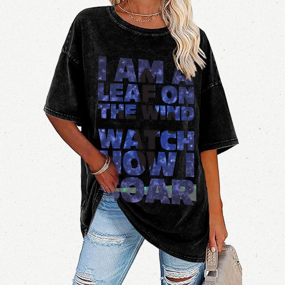 Leaf on the Wind Vintage Distressed T-shirt