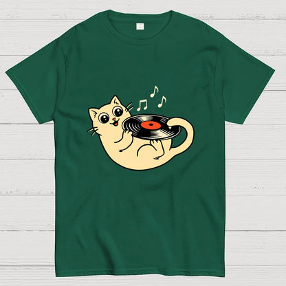 Turntable Cat Geek T-Shirt