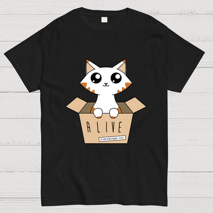 Schrödinger's Cat Glow in the Dark Nerdy T-Shirt