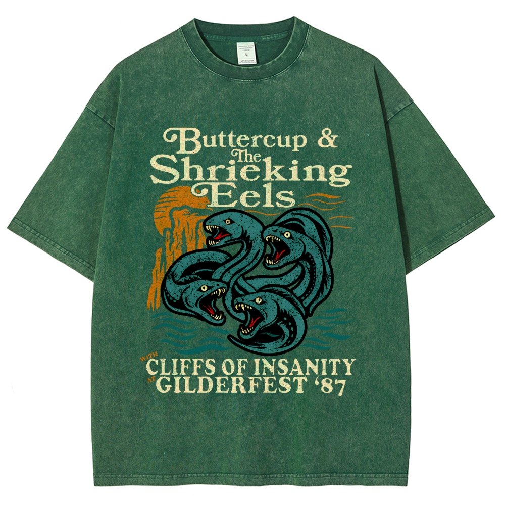 Buttercup & the Shrieking Eels at Harmonyfest Vintage Distressed T-shirt