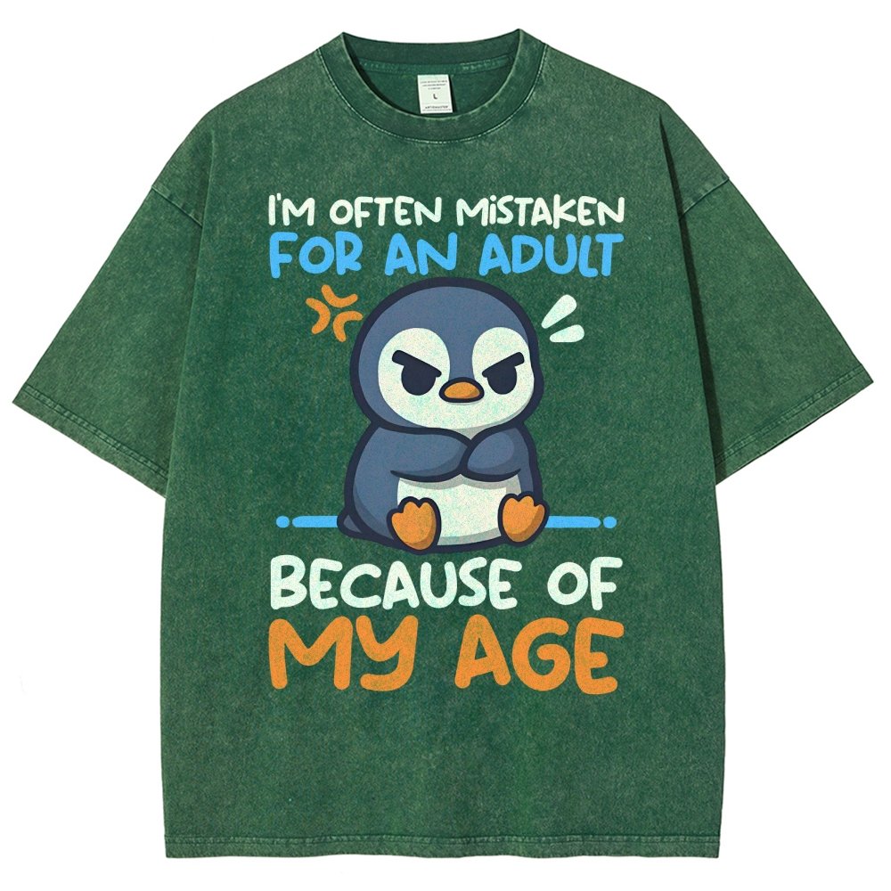 Penguin Often Mistaken For An Adult Vintage Distressed T-shirt