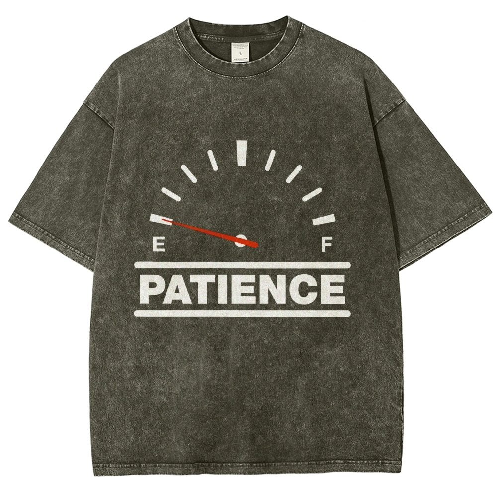 Funny Patience Vintage Distressed T-shirt