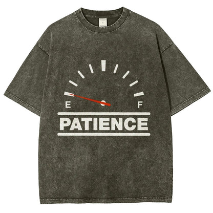 Funny Patience Vintage Distressed T-shirt