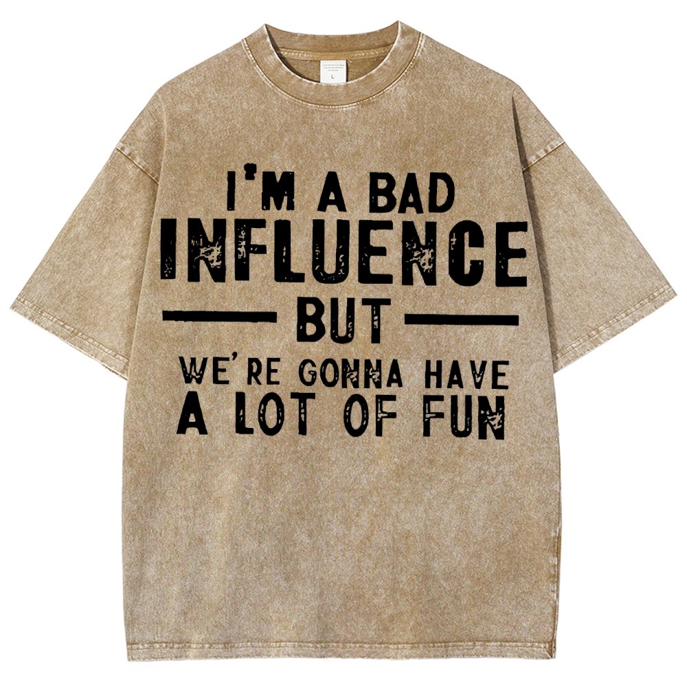I'm a Bad Vintage Distressed T-shirt