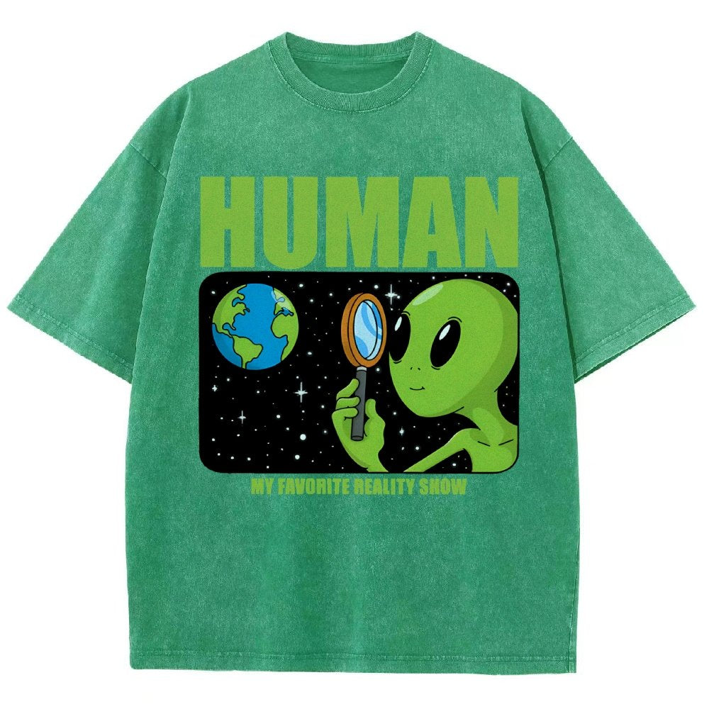 Human  My Favorite Reality Show Vintage Distressed T-shirt