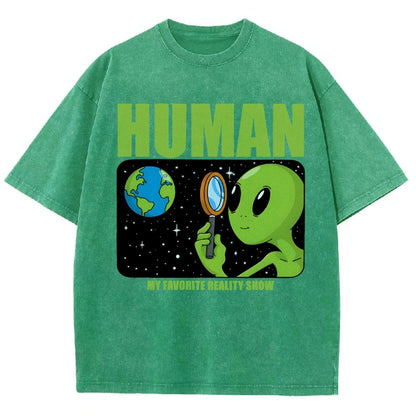 Human  My Favorite Reality Show Vintage Distressed T-shirt
