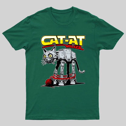 Funny Cat-at Walker， Cat Geeky T-Shirt