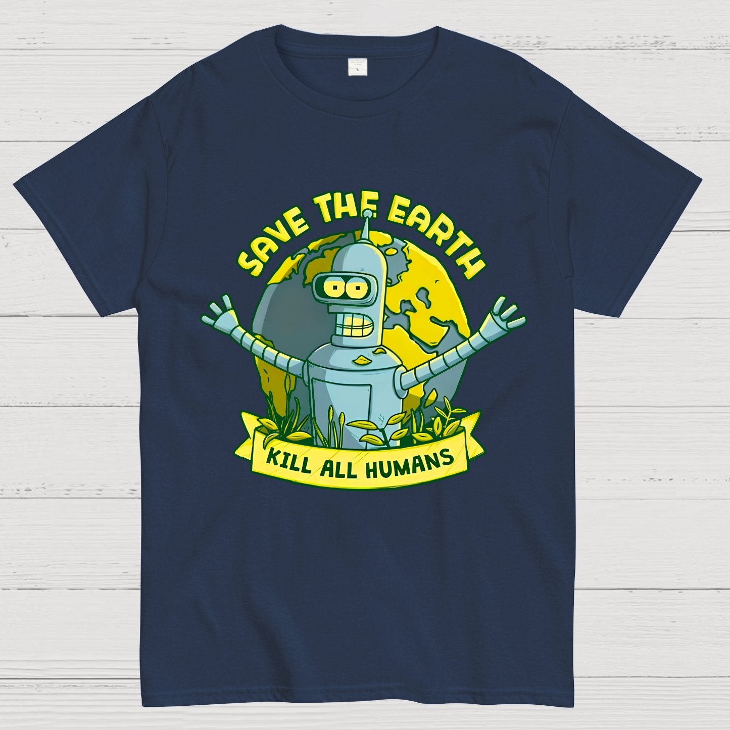 Save The Earth Kill All Humans Geek T-Shirt