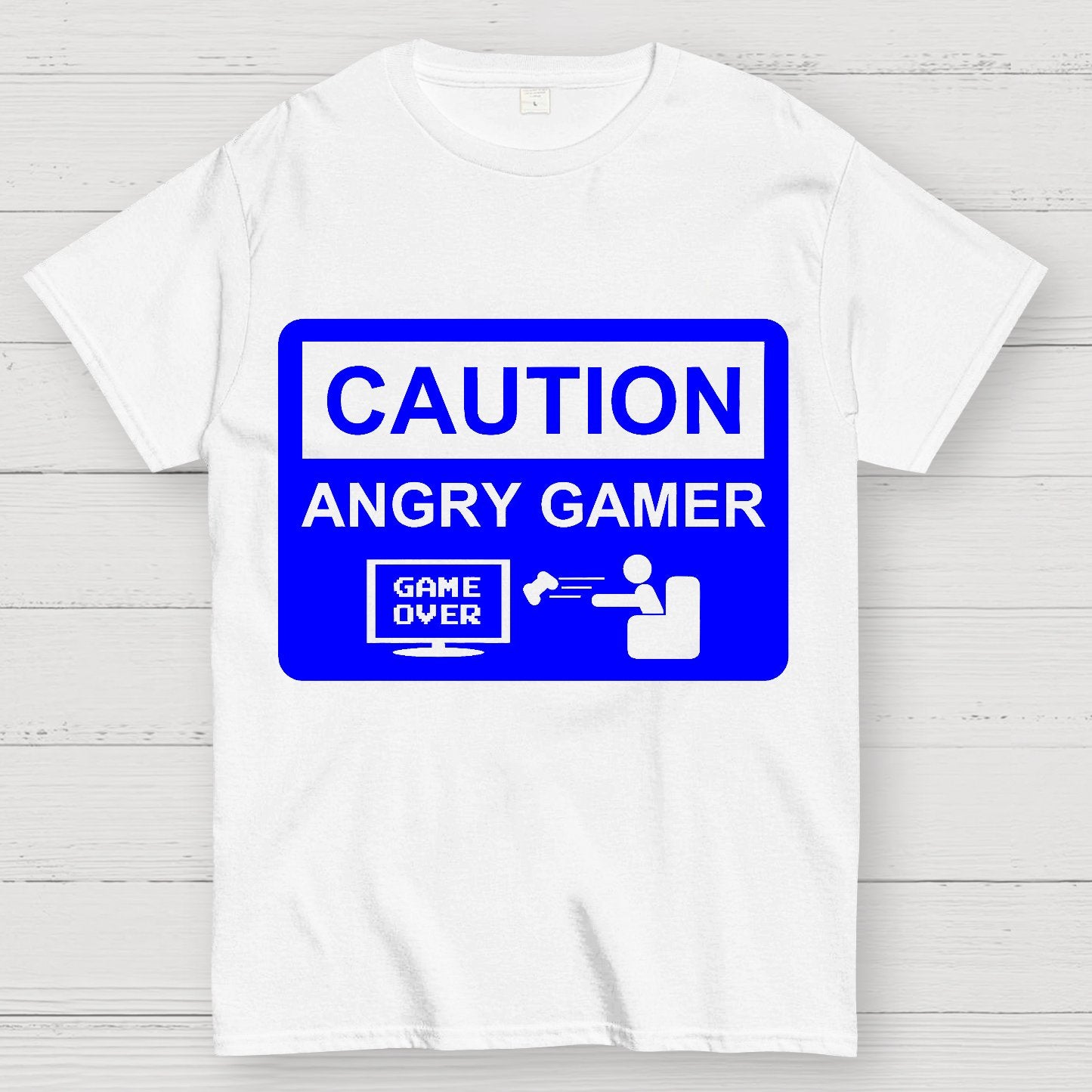 CAUTION ANGRY GAMER Geek T-Shirt