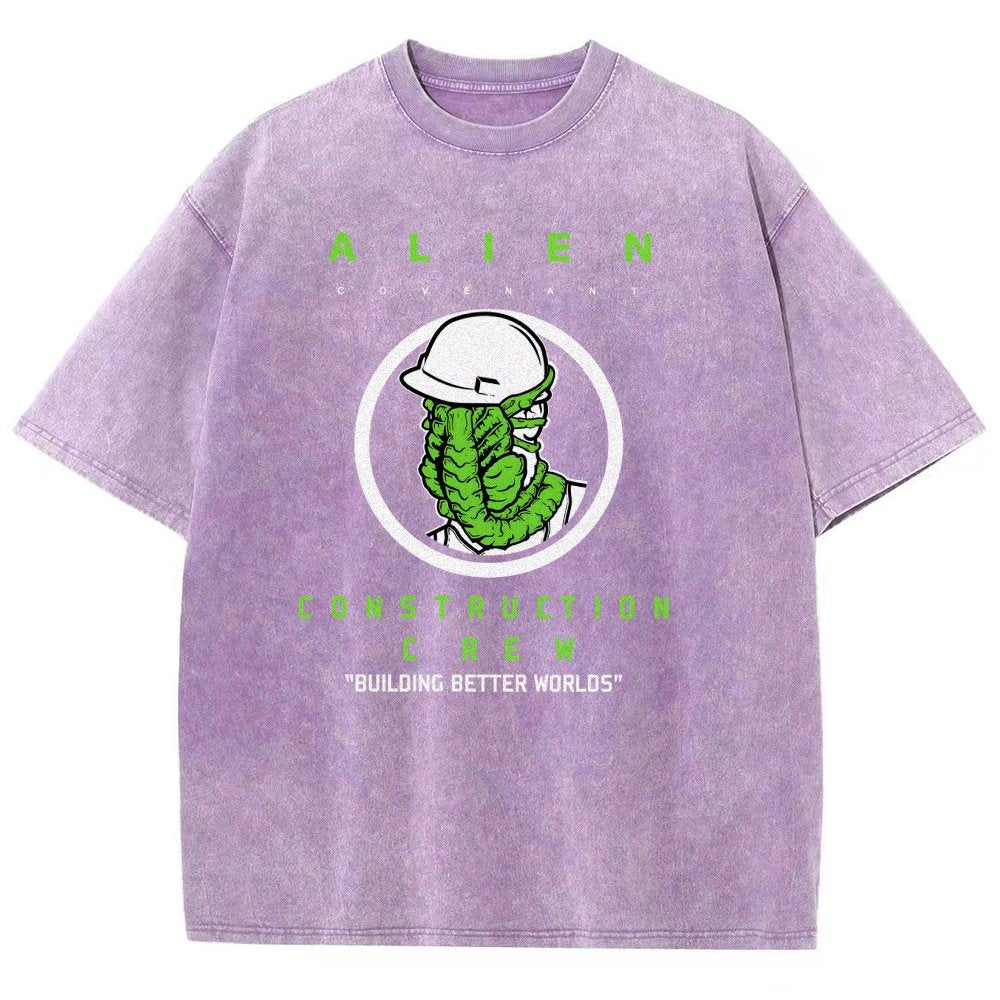 Mystery Construction Company Vintage Distressed T-shirt
