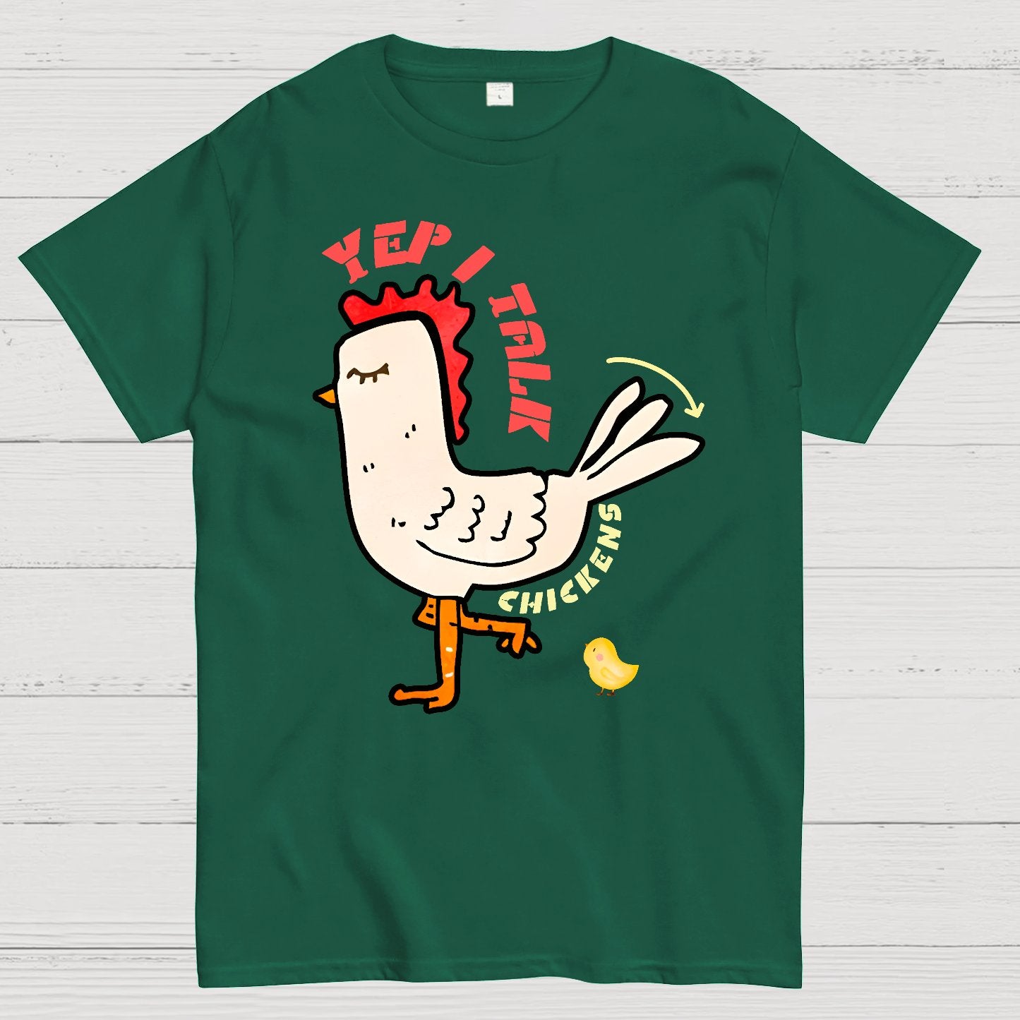 Best Yep I Talk To Chickens Geek T-Shirt
