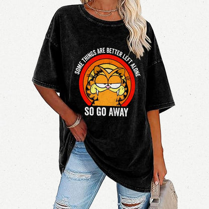 Some things are better leet alone Vintage Distressed T-shirt