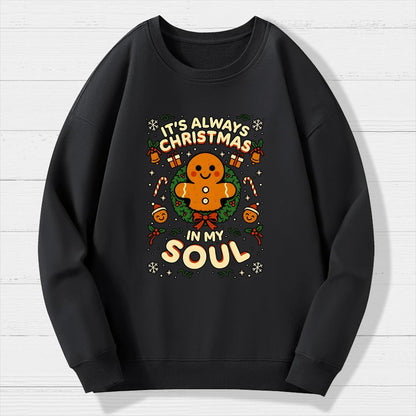 Christmas Soul Gift Geek Cotton Sweatshirt