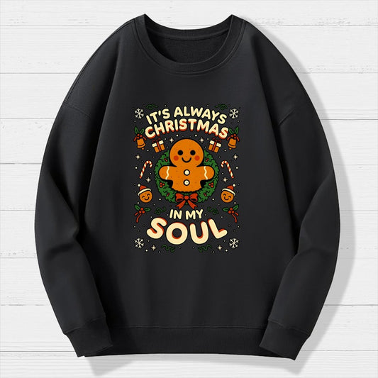 Christmas Soul Gift Geek Cotton Sweatshirt