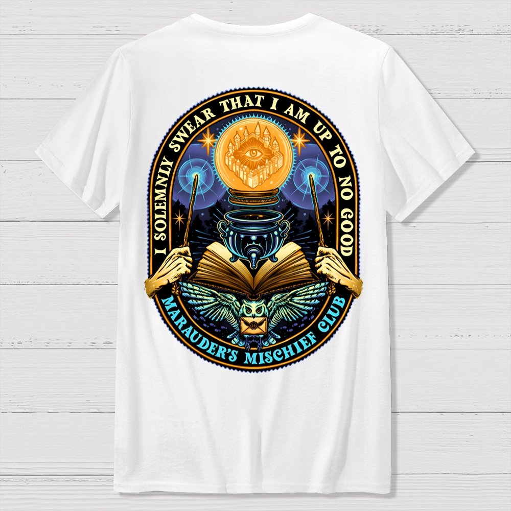 Mischief Club Front And Back Printing Geek T-Shirt
