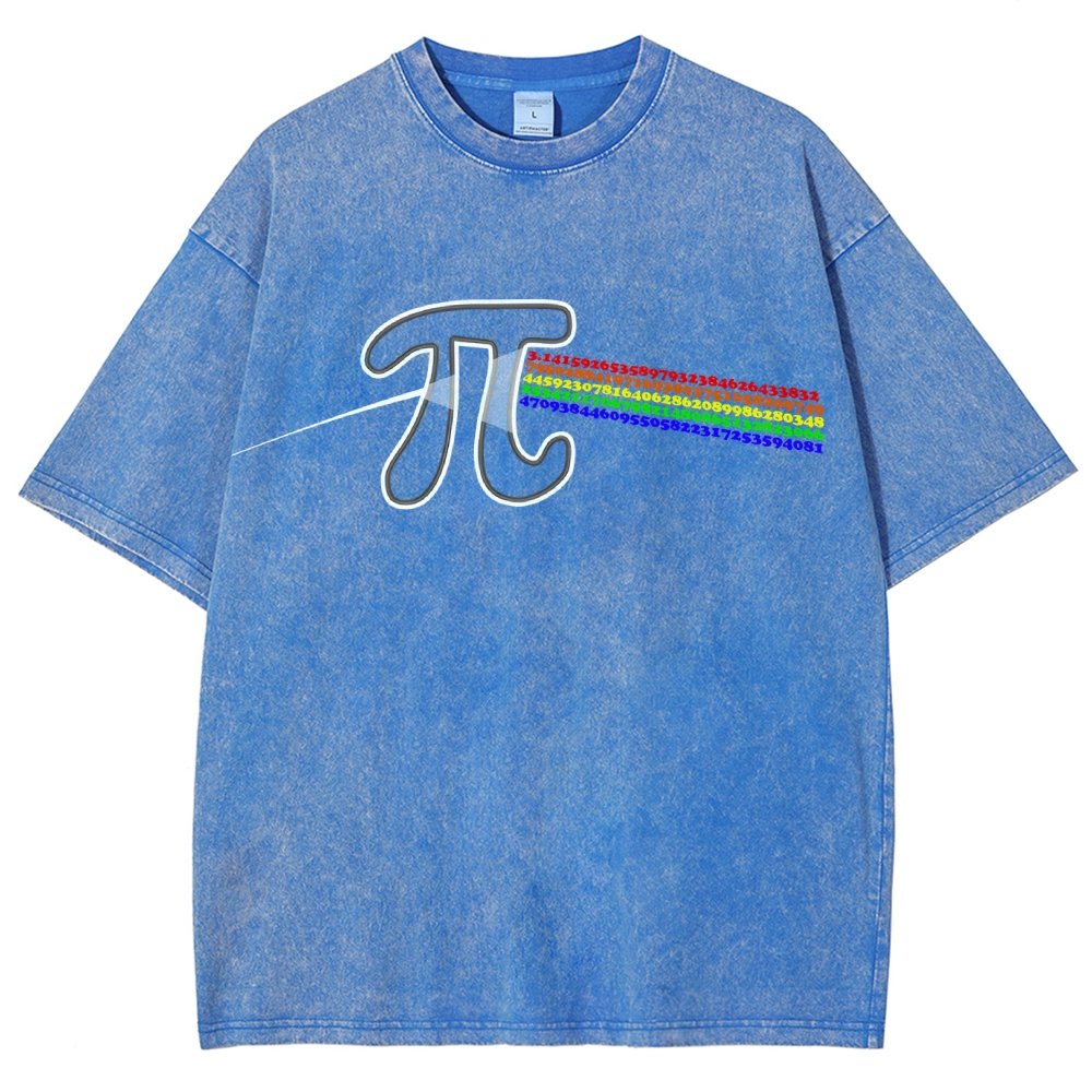 Pi Flow Vintage Distressed T-shirt