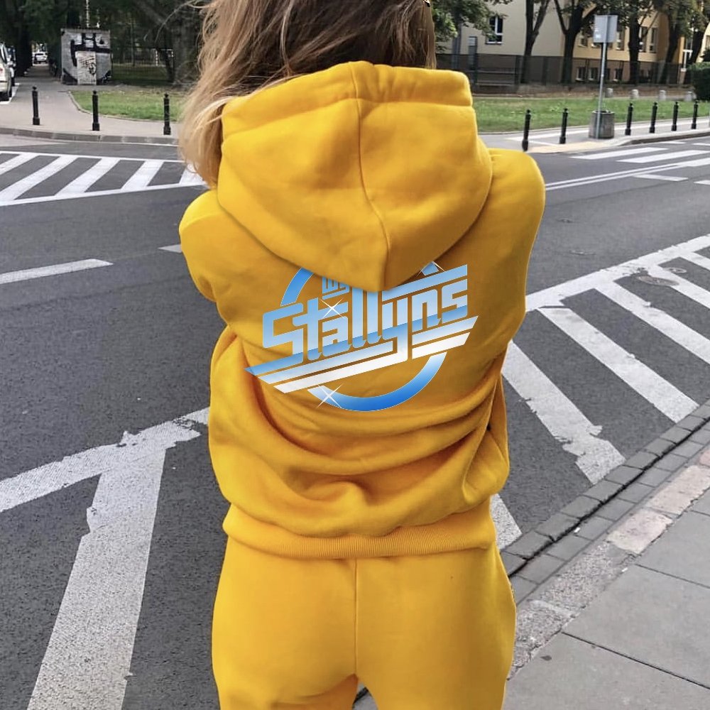 Wyld Stroke Printed Back Unisex Cotton Hoodie