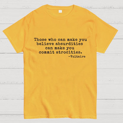 Voltaire Quote Geek T-Shirt