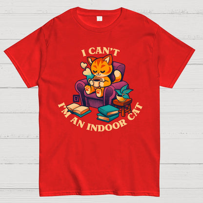 I Can't. I'm an Indoor Cat Geek T-Shirt