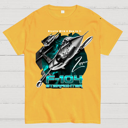 F-104 Starfighter USAF Supersonic Fighter Geek T-Shirt