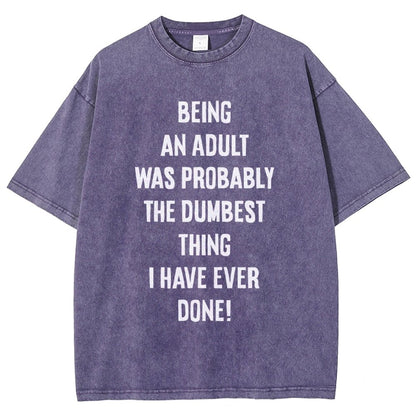The Dumbest Thing Vintage Distressed T-shirt