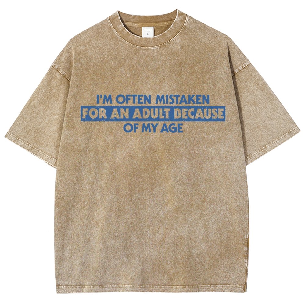Because Of My Age Vintage Distressed T-shirt