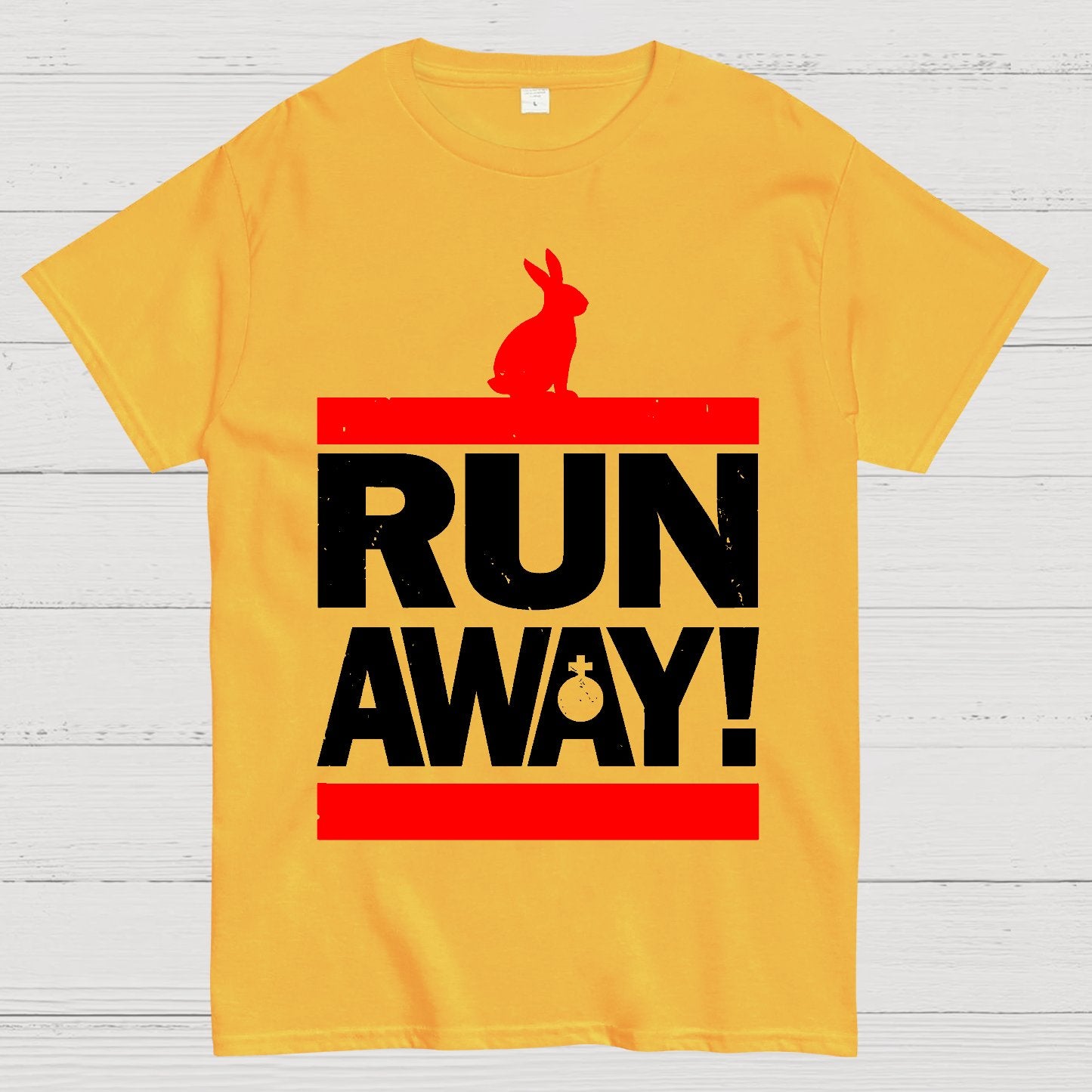 Run Away from the Rabbit! Geek T-Shirt