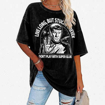 Live long, but trapped forever Vintage Distressed T-shirt