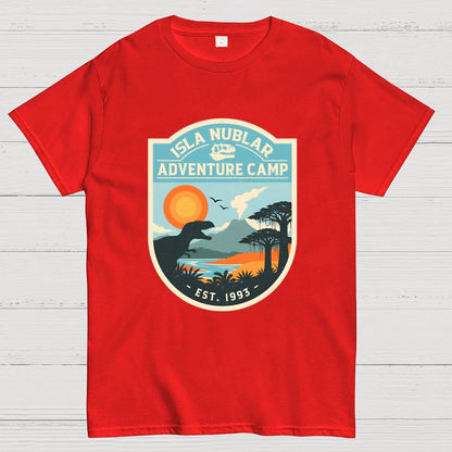 Dinosaur Island Adventure Camp Geek T-Shirt
