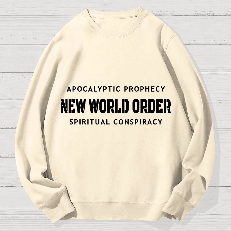 New World Order Spiritual Conspiracy Geek Cotton Sweatshirt