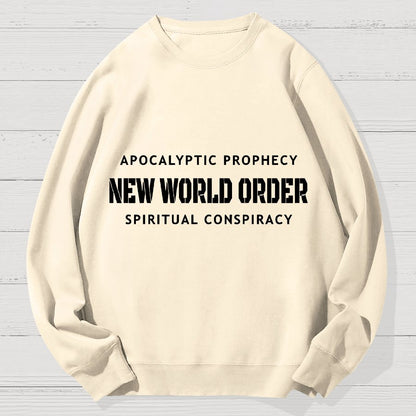 New World Order Spiritual Conspiracy Geek Cotton Sweatshirt