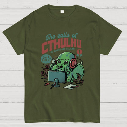 Cthulhu Customer Service Geek T-Shirt