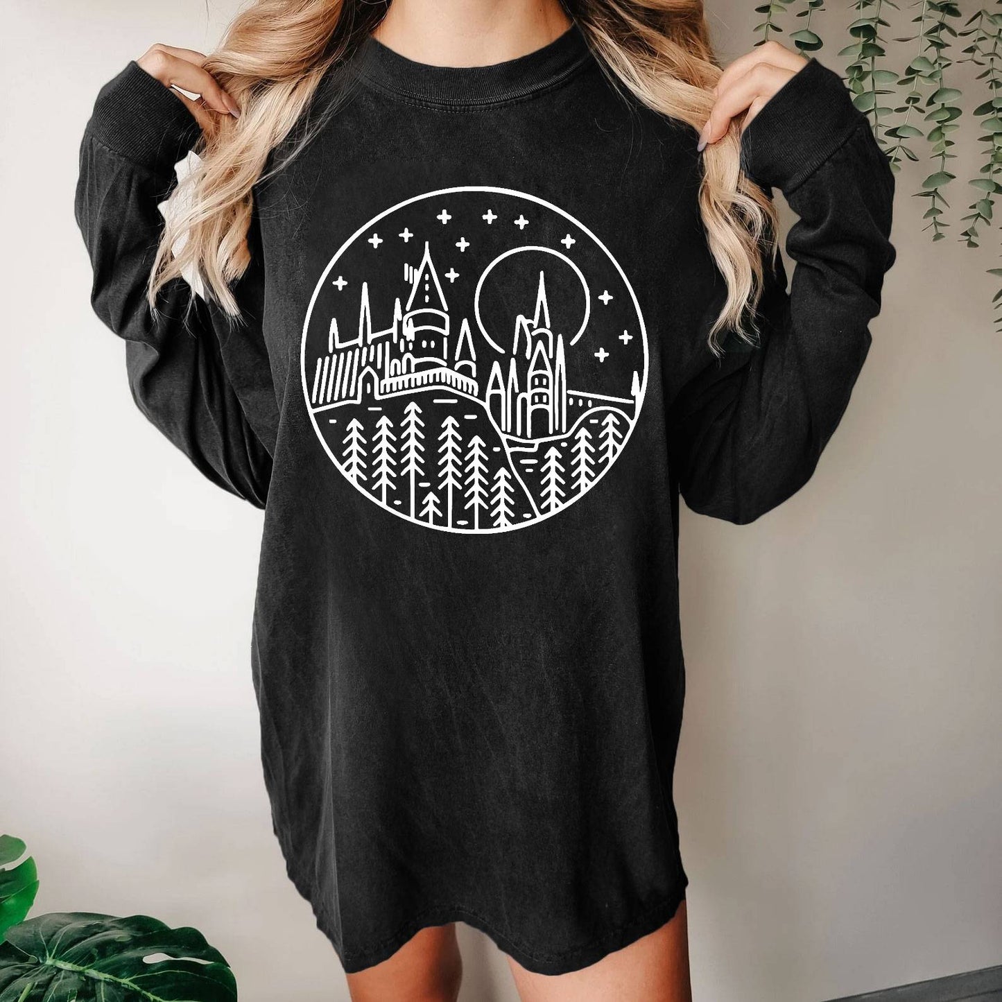 Vacation Geek Nerd Washed Long Sleeve Tee