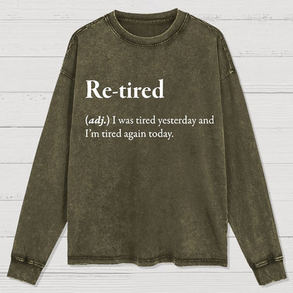 Retired Definition Washed Long Sleeve Tee