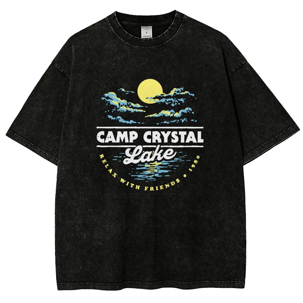 Camp Silver Pine 1980 Vintage Distressed T-shirt