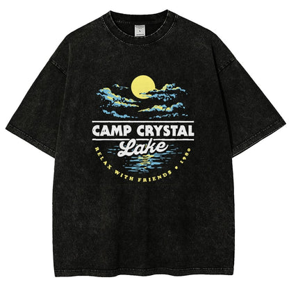 Camp Silver Pine 1980 Vintage Distressed T-shirt