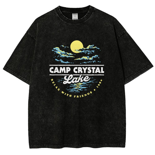 Camp Silver Pine 1980 Vintage Distressed T-shirt