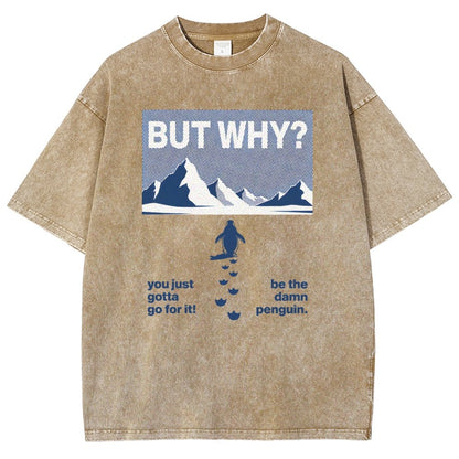BUT WHY Vintage Distressed T-shirt