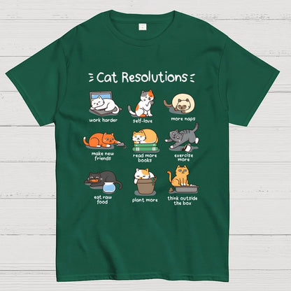 Cat Resolutions Geek T-Shirt
