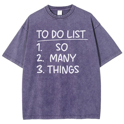 To Do List Vintage Distressed T-shirt
