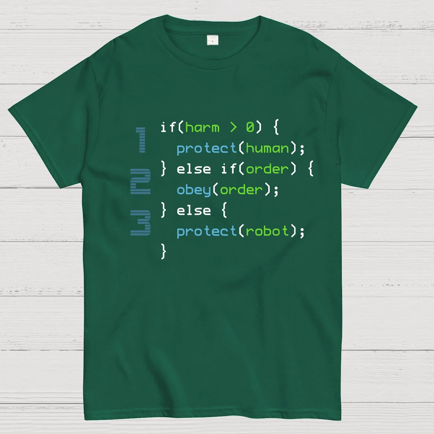 3 Laws of Robotics Geeky T-Shirt