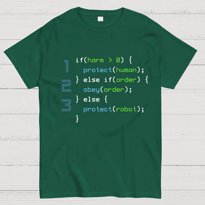 3 Laws of Robotics Geeky T-Shirt