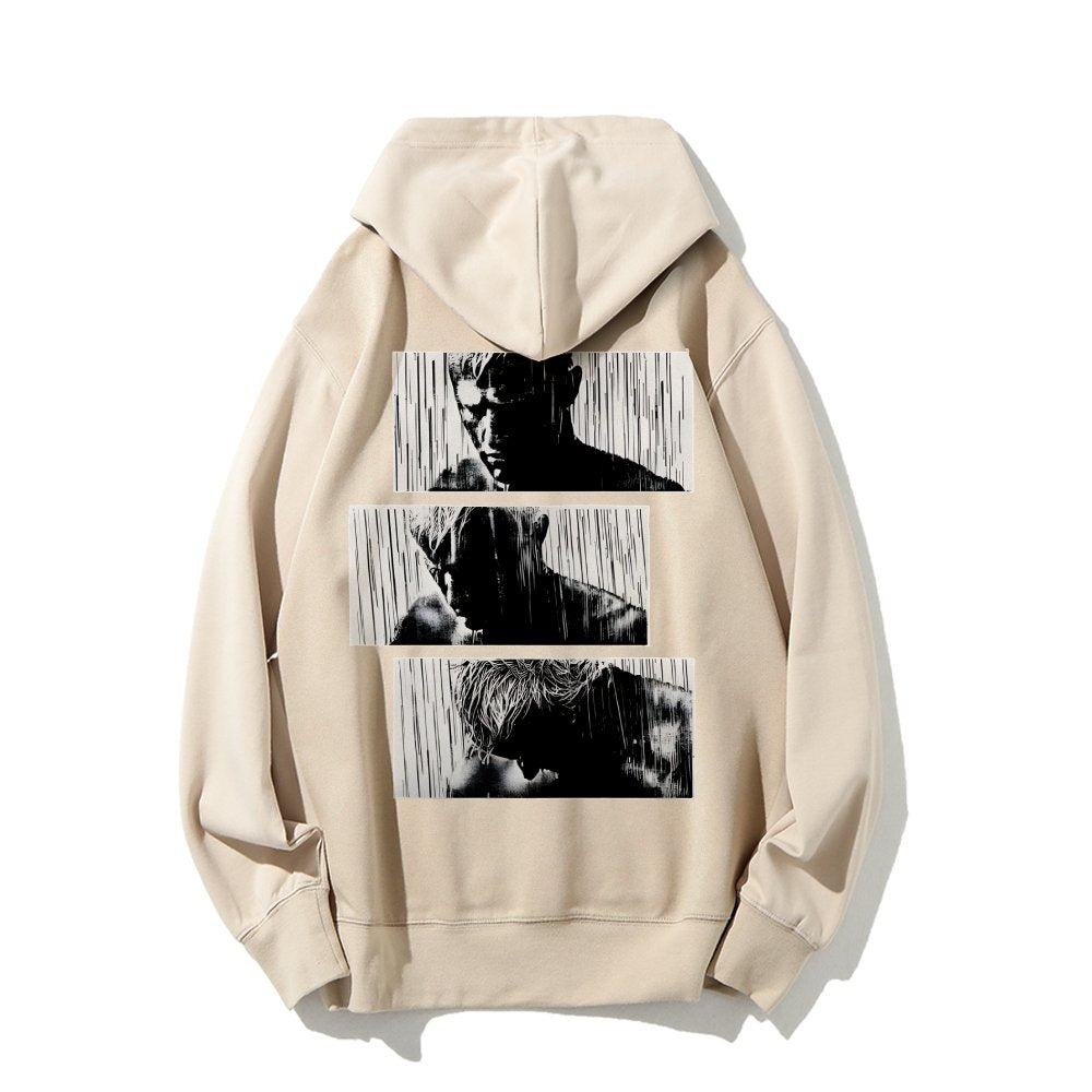 Tears In Rain Printed Back Unisex Cotton Hoodie