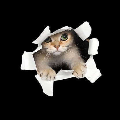 3D Cat Nerdy T-Shirt