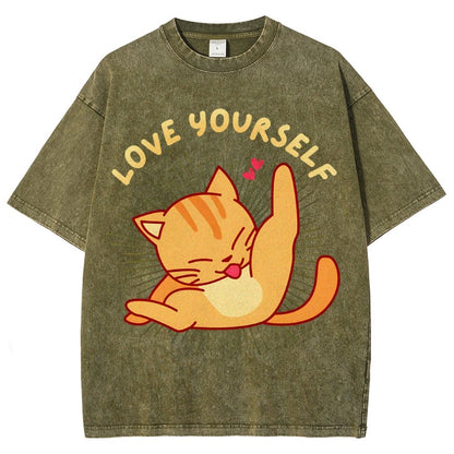 Love YourSelf Vintage Distressed T-shirt