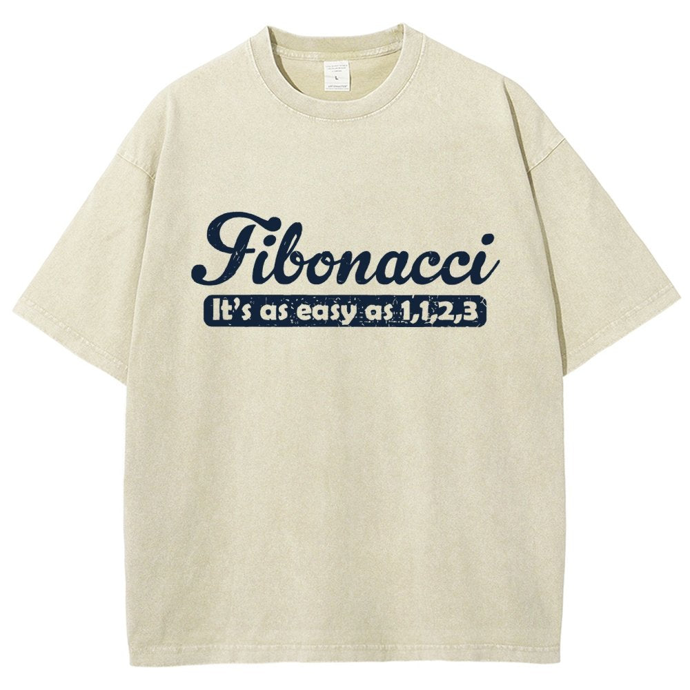 Fibonacci Funny Math Vintage Distressed T-shirt