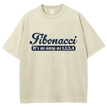 Fibonacci Funny Math Vintage Distressed T-shirt