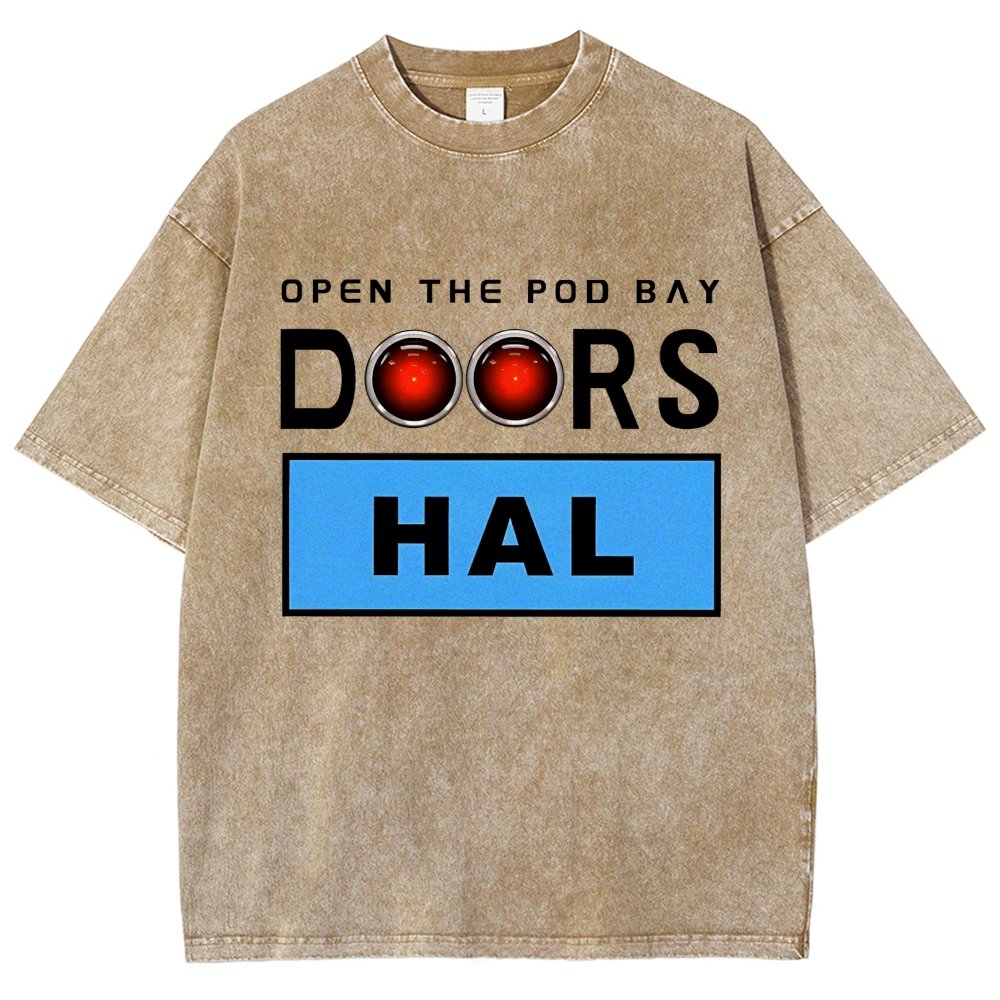 Open The Pod Bay Doors Hal Vintage Distressed T-shirt