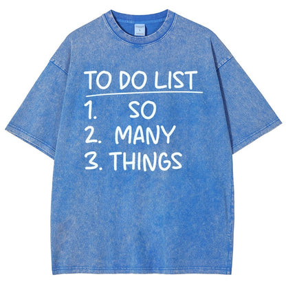 To Do List Vintage Distressed T-shirt