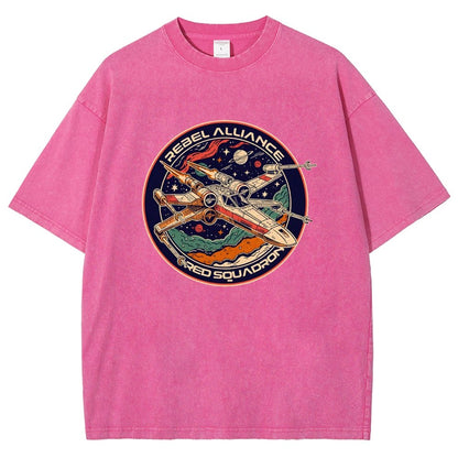 Squadron Patch Vintage Distressed T-shirt